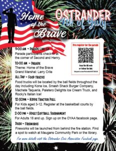 Ostrander fourth of july poster