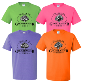 Ostrander "Ghostrander" T-Shirts with tree logo